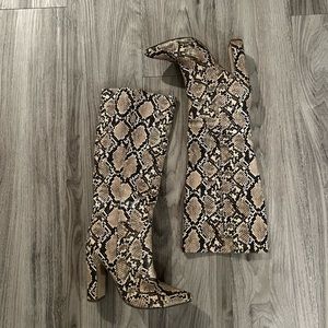 Tall Snakeskin Boot - Steve Madden - 7.5